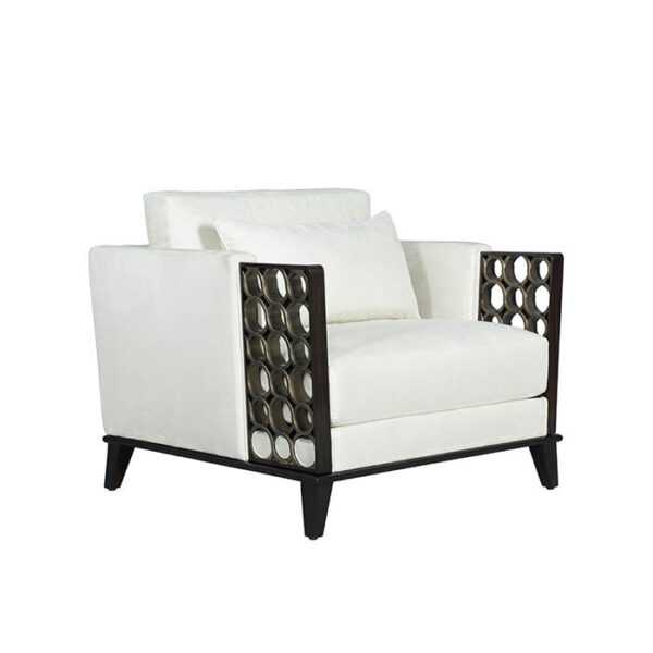Chair with Dark Brass Detail