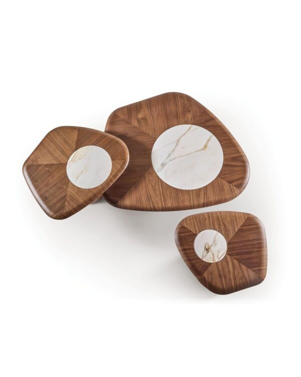 Porcelain Inlay Tall Coffee Table - Image 3